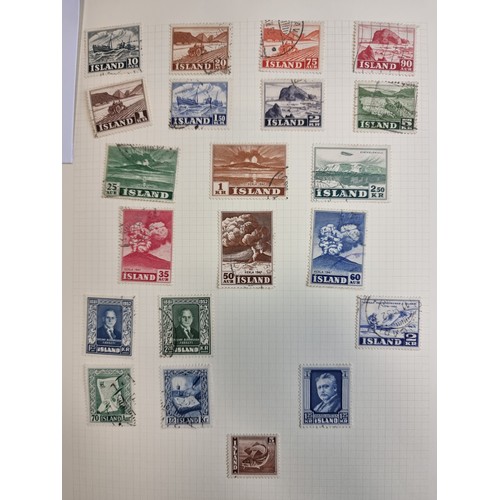 742 - A good Collection of world Stamps in a red alum including early commonwealth examples and lots of mi... 