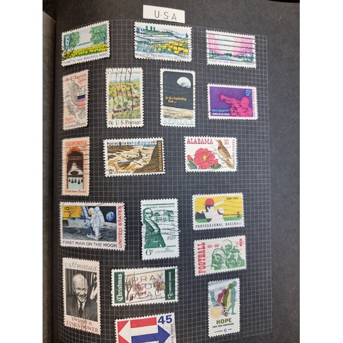 741 - A good large world Stamp album with approx 100 pages of Stamps from the 1890s-1970s including a supe... 