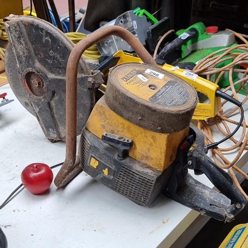 298 - A heavy duty, petrol operated Partner power cutter consaw.
