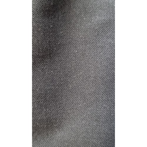 280 - A very large bolt of Spanish made linen fabric in black.