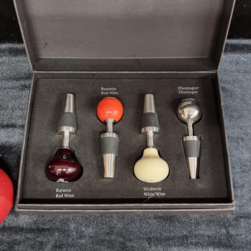 767 - A wonderful collection of Mercedez Benz wine and champagne stoppers in the form of gearsticks. These... 