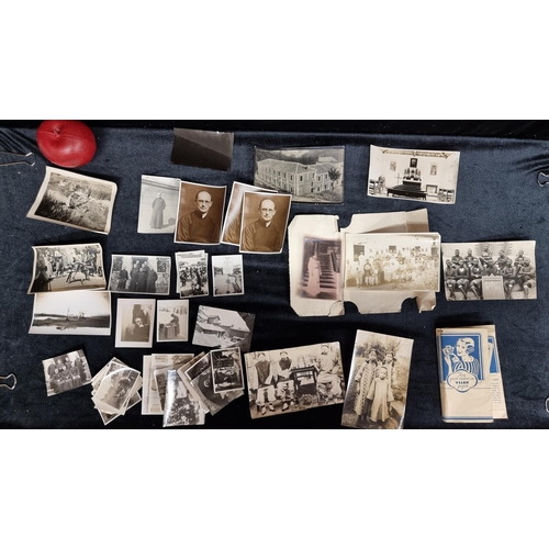 768 - A great collection of early 20th century photographs rand postcards relating to the early missions i... 