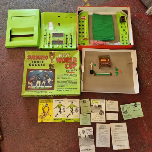 766 - Star Lot : A wonderful 1970 World Cup Edition Subbuteo table soccer kit including plenty of ephemera... 