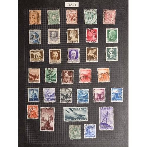 155 - A good large world Stamp album with approx 100 pages of Stamps from the 1890s-1970s including a supe... 