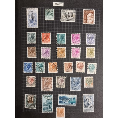 155 - A good large world Stamp album with approx 100 pages of Stamps from the 1890s-1970s including a supe... 