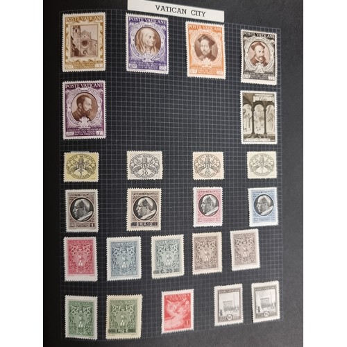 155 - A good large world Stamp album with approx 100 pages of Stamps from the 1890s-1970s including a supe... 