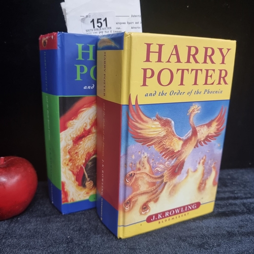 151 - Two hardback, first edition copies of 