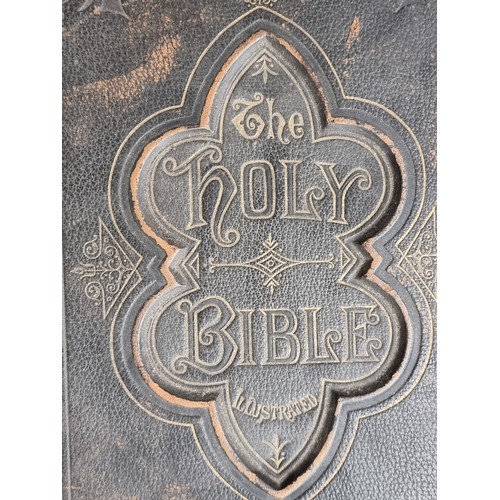 247 - An outstanding antique copy of ''The Illustrated Holy Bible'' Published in 1878 by John G. Murdoch a... 