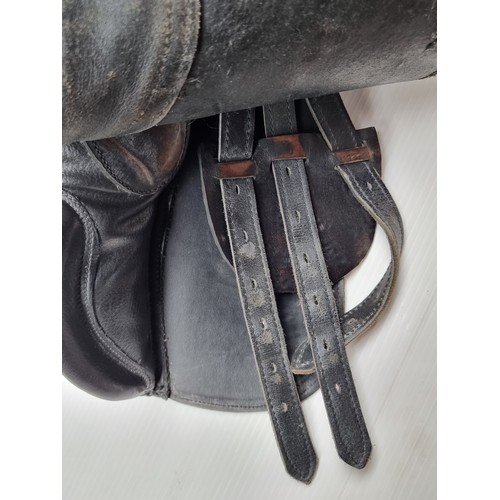 292 - Two very good quality  genuine leather high quality horse saddles. Includes bridle, with cushioned b... 