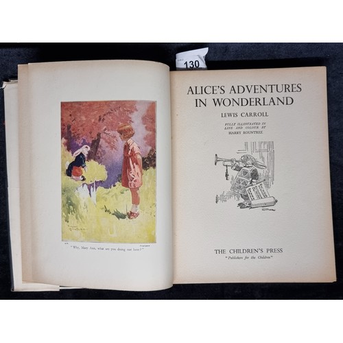 130 - A beautiful hardback copy of the much-loved ''Alice In Wonderland'' by Lewis Carroll. Featuring illu... 