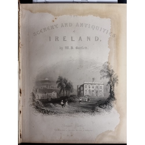 133 - A hardback antique, first edition copy of Volumes I & II of ''Scenery and Antiquities of Ireland'' b... 