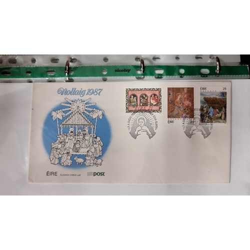 174 - A stamp album containing approximately fifty premium Irish first day covers. Mainly consisting 1980s... 