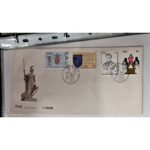 174 - A stamp album containing approximately fifty premium Irish first day covers. Mainly consisting 1980s... 