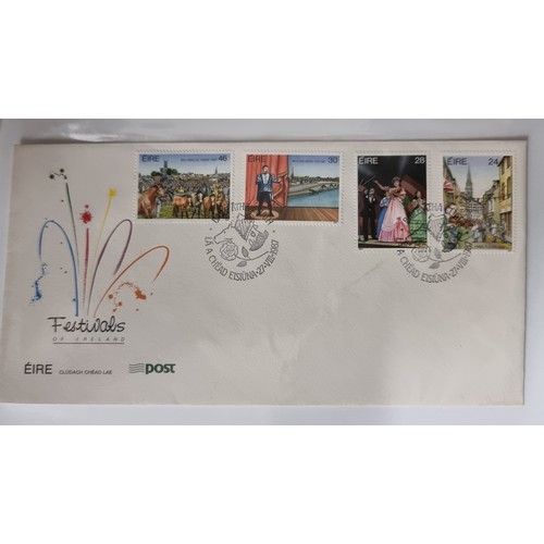 174 - A stamp album containing approximately fifty premium Irish first day covers. Mainly consisting 1980s... 