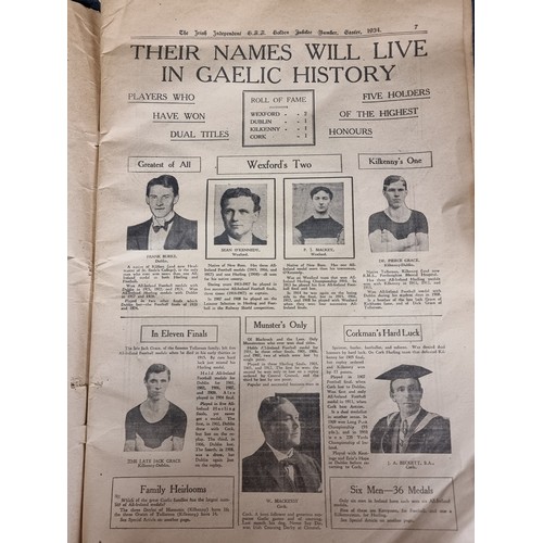 126 - A 1934 retrospective publication regarding The Golden Jubilee of The birth of the GAA, written in bo... 