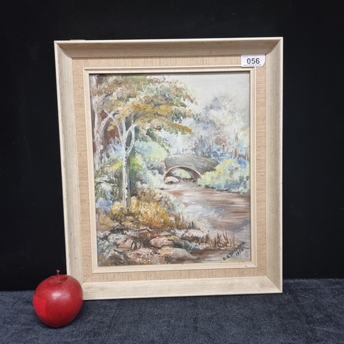 56 - A tranquil original oil on canvas painting of a picturesque garden in pastel tones by the artist Gra... 