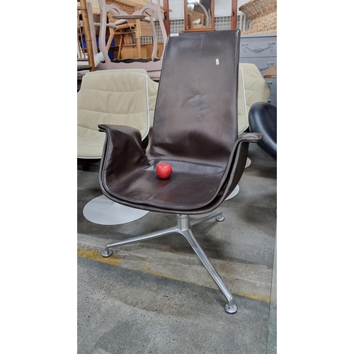 758 - Star Lot : A fabulous Mids century designer chair by FK Lounge from Walter Knoll. Currently retailin... 