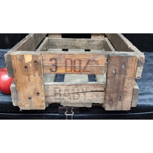 168 - A fantastic vintage Thwaites Soda Water wooden crate, crafted by O'Keeffe Boxmakers Dublin.