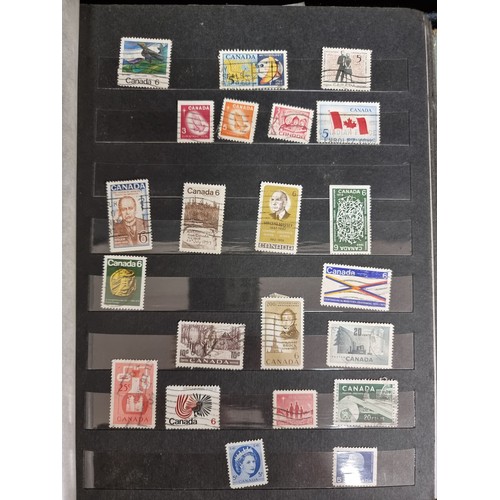 221 - A great hardback stamp album, filled with a huge collection of international stamps.