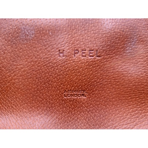 227 - Star lot : A leather satchel, originally from The Sir Robert Peel estate (Irish Chief Secretary) The... 