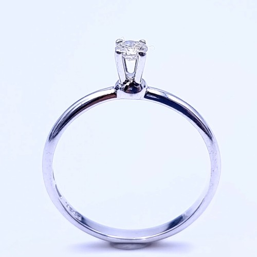 747 - Star Lot : A lovely 18ct White Gold Diamond solitaire ring With a very bright sparkly 0.2cts Diamond... 