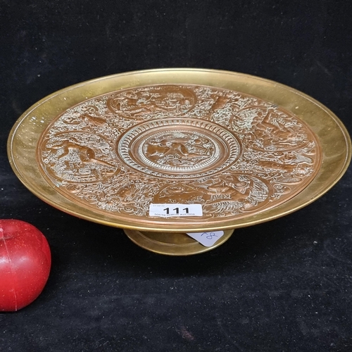 111 - A beautiful example of a Temperantia charger dish with detailed Copper plate modelled on the origina... 