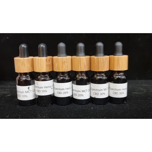 119 - A selection of New six bottles including ''Full Spectrum Hemp Oil'' including CBD 10% / 20% 30% as w... 