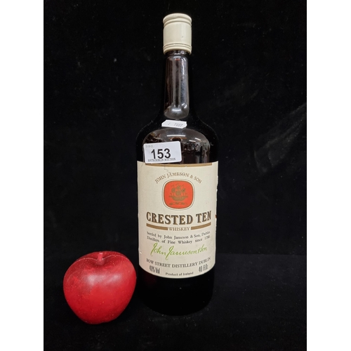 153 - Star lot : A fabulous 40oz bottle of Crested Ten Whiskey bottled in 1979 by John Jameson and Son, Du... 