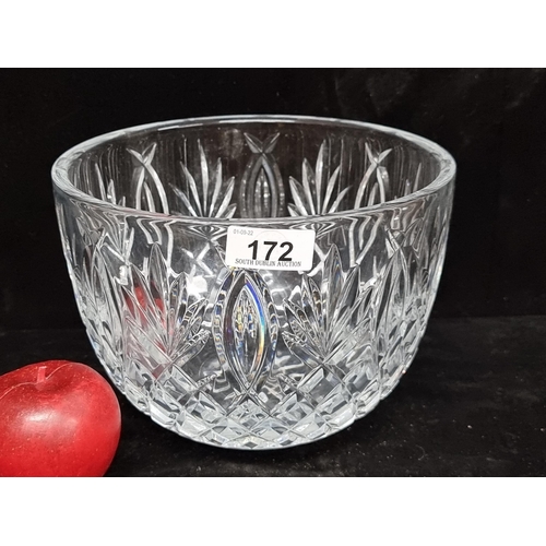 172 - A Waterford Crystal Granville bowl. Stamped with acid mark to base. Diameter 21cm. RRP €80 in Horgan... 