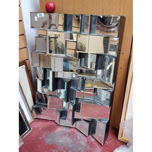 296 - Star Lot : A stunning contemporary mirror by Kare Designs, Germany.  with a fantastic sculptural for... 