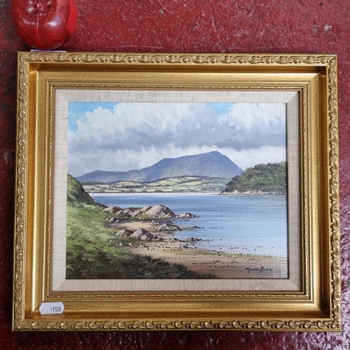 297 - A charming original oil on canvas by artist Manson Blair depicting a tranquil scene in rural Ireland... 