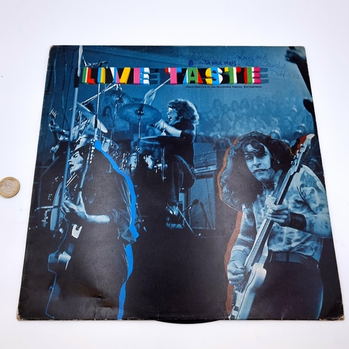 768 - A very rare Vinyl  Album, Live Taste, hand signed by Rory Gallagher on the back. Polydor records 197... 