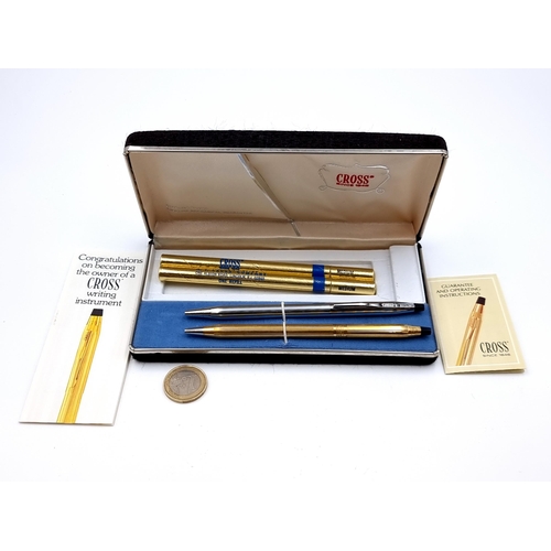 781 - Two boxed cross pens with additional refills, box and instructions