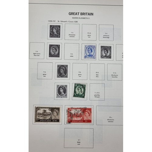 798 - A large shoe box of Stamps in 4 albums. Great dealers lot please see pics and contents page for roug... 