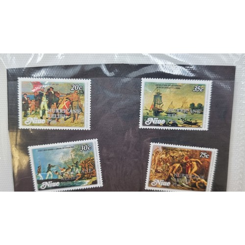 798 - A large shoe box of Stamps in 4 albums. Great dealers lot please see pics and contents page for roug... 