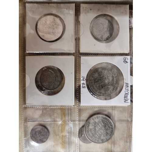 143 - A complete album of coins consisting mostly of British and Irish pre-decimalisation examples. Includ... 