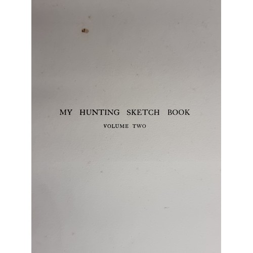 179 - A hardback copy of the book ''My Hunting Sketchbook'' Volume II. Written and illustrated by Lionel E... 