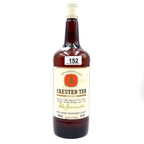 152 - Star Lot : A fabulous 40oz bottle of Crested Ten Whiskey bottled in 1979 by John Jameson and Son, Du... 