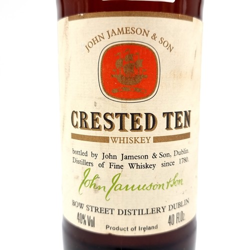 152 - Star Lot : A fabulous 40oz bottle of Crested Ten Whiskey bottled in 1979 by John Jameson and Son, Du... 