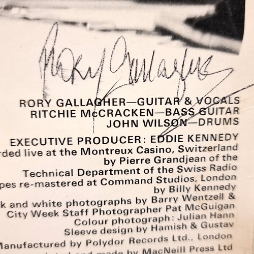 768 - A very rare Vinyl  Album, Live Taste, hand signed by Rory Gallagher on the back. Polydor records 197... 