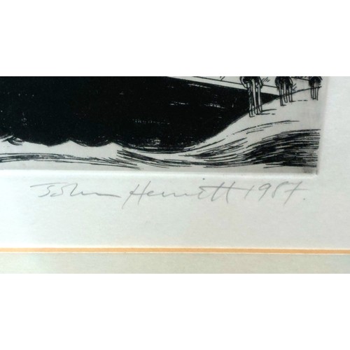 85 - Star Lot: A large original limited edition lithograph print etching (1/200) titled 