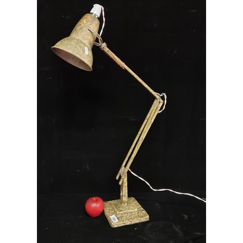 168 - Star Lot: A large two step Anglepoise table lamp by Herbert Terry dating to the late 1930s with a ra... 