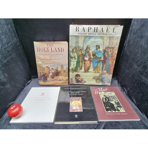 637 - 6 hardback books of Artistic interest including a beautiful copy of ''Raphael; Stanza Della Segnatur... 