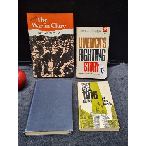 639 - Four books of Irish interest including the War in Clare and Limerick's Fighting Story.