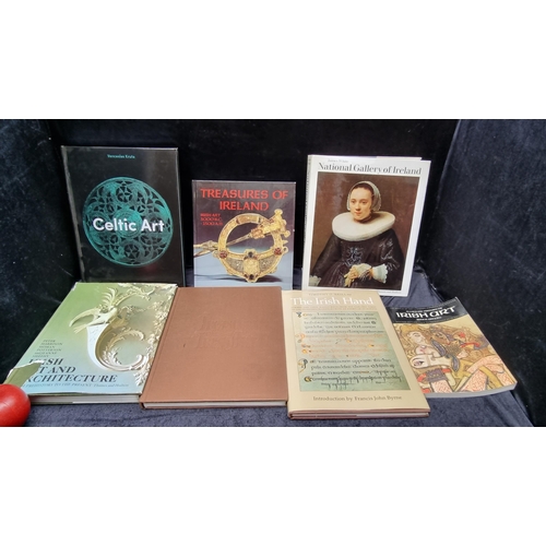 640 - A set of seven books of Irish artistic interest including Treasures of Ireland and Celtic Art.