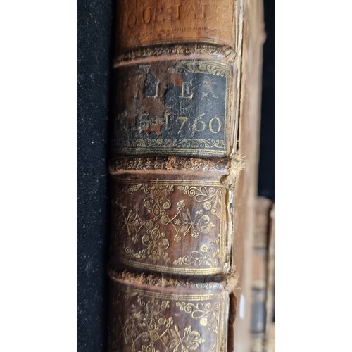 126 - Two fabulous large leather bound antique books including the Index of Journals of the House of Commo... 