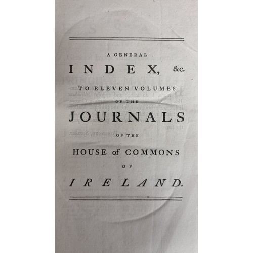 126 - Two fabulous large leather bound antique books including the Index of Journals of the House of Commo... 