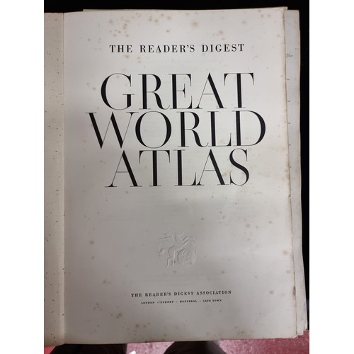 211 - Two vintage books including The Reader's Digest Great World Atlas, 1972 and the National Geographic ... 