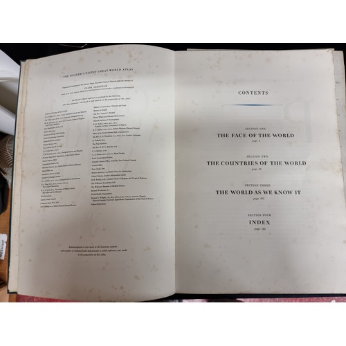 211 - Two vintage books including The Reader's Digest Great World Atlas, 1972 and the National Geographic ... 