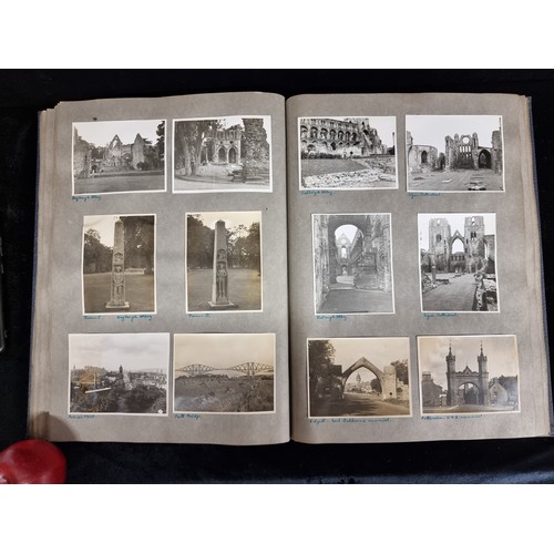 181 - A fantastic  large picture album containing over 200 photographs spanning from the 1940s to 1950s fe... 